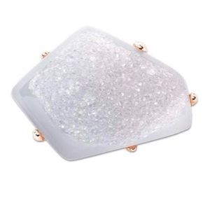 Five points druzy grey charm